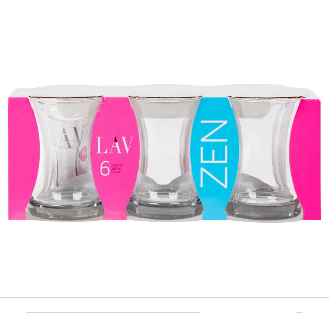 Lav Zen Tea Glasses (6 pcs)