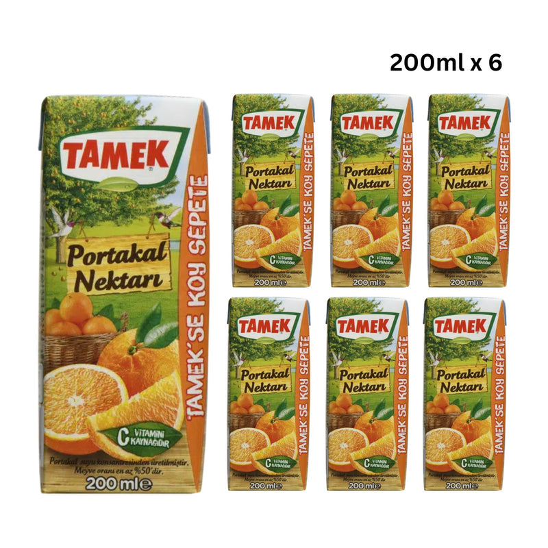 Tamek portakal 200 ml x 6 adet