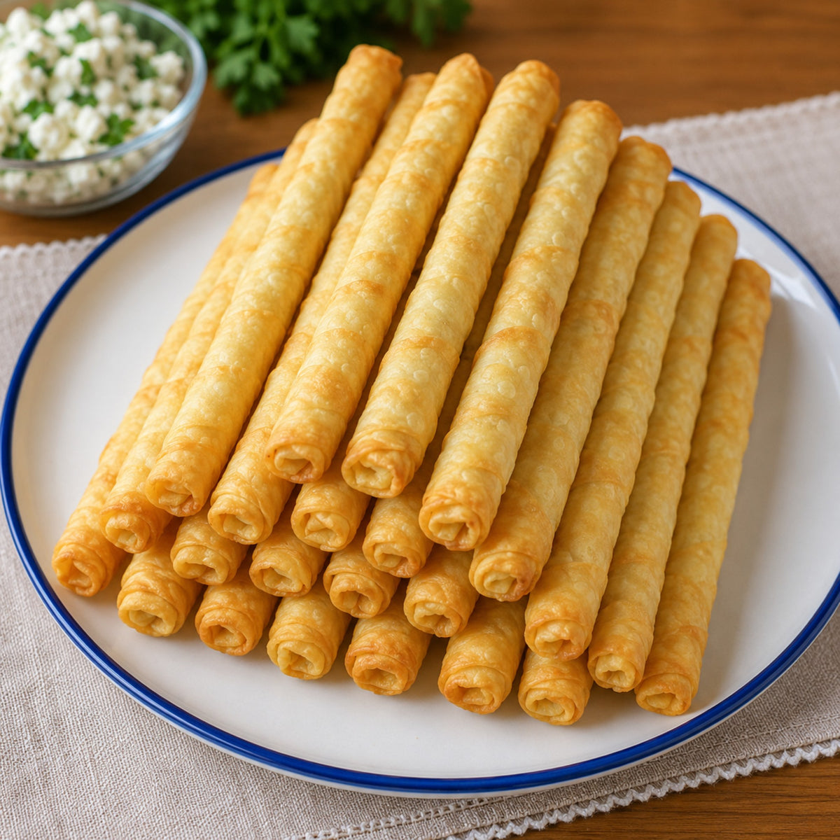 Bonvila Homemade Sigara Boregi 20lı - Turkish Cheese Rolls (Large Box)