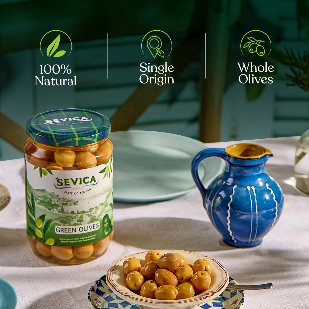 Sevica Green Olives (EDREMIT ) 700 gr.