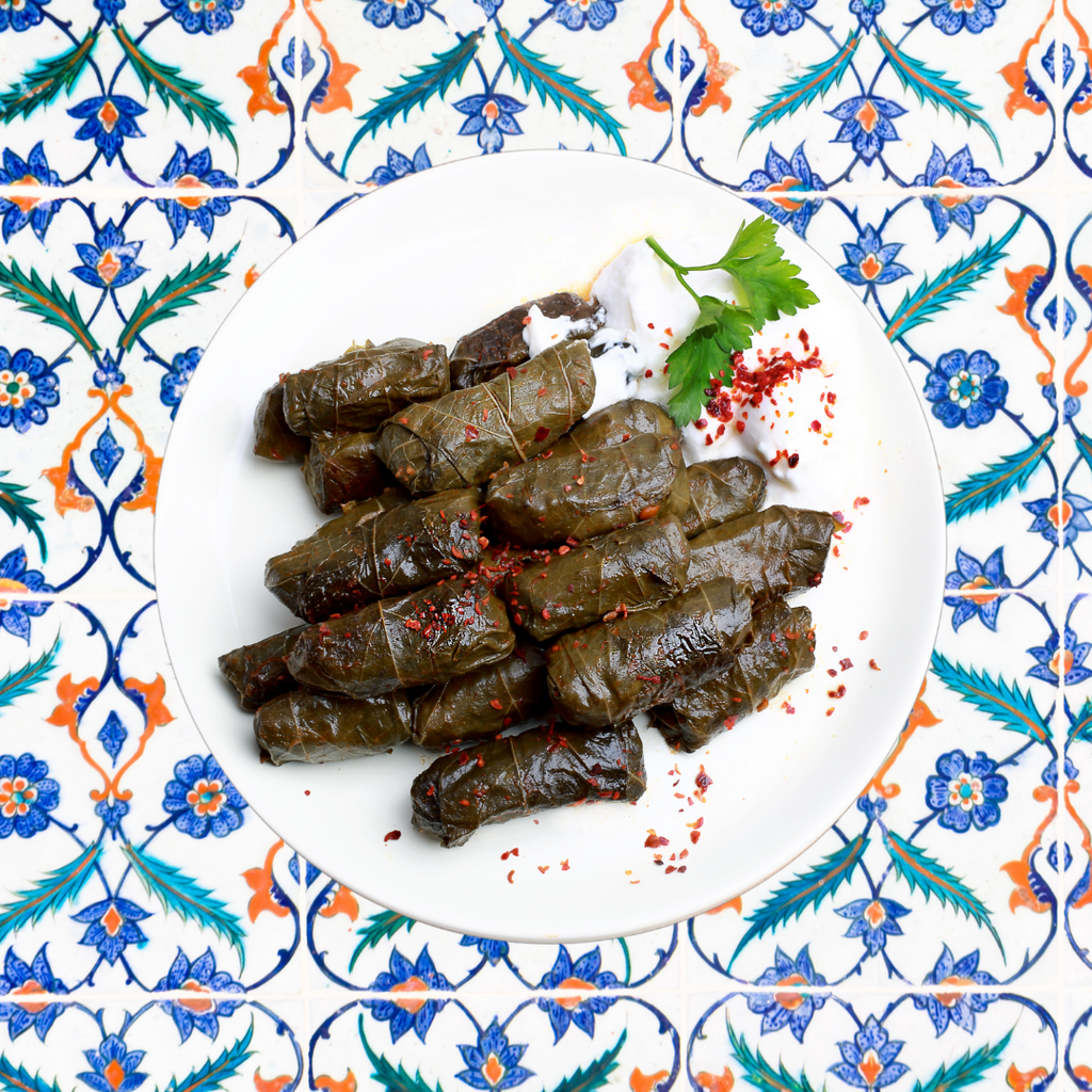 Stuffed Vine Leaves with Mince Meat