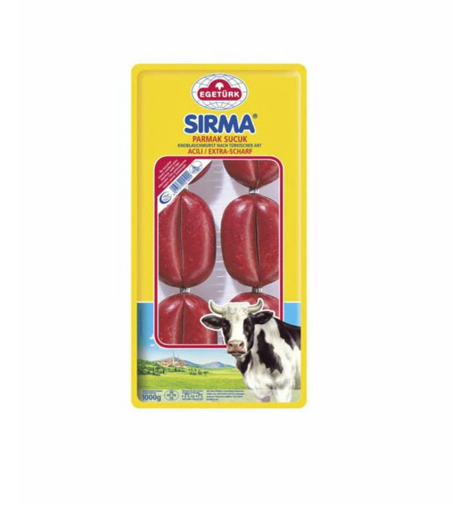 Egeturk Sirma Turkish Beef Sausage - Parmak