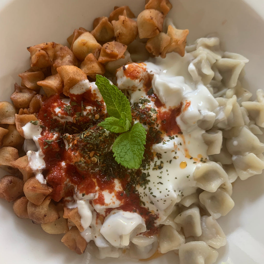 Bonvila Homemade El Acması Manti - Traditional Turkish Dumplings with Mince Meat