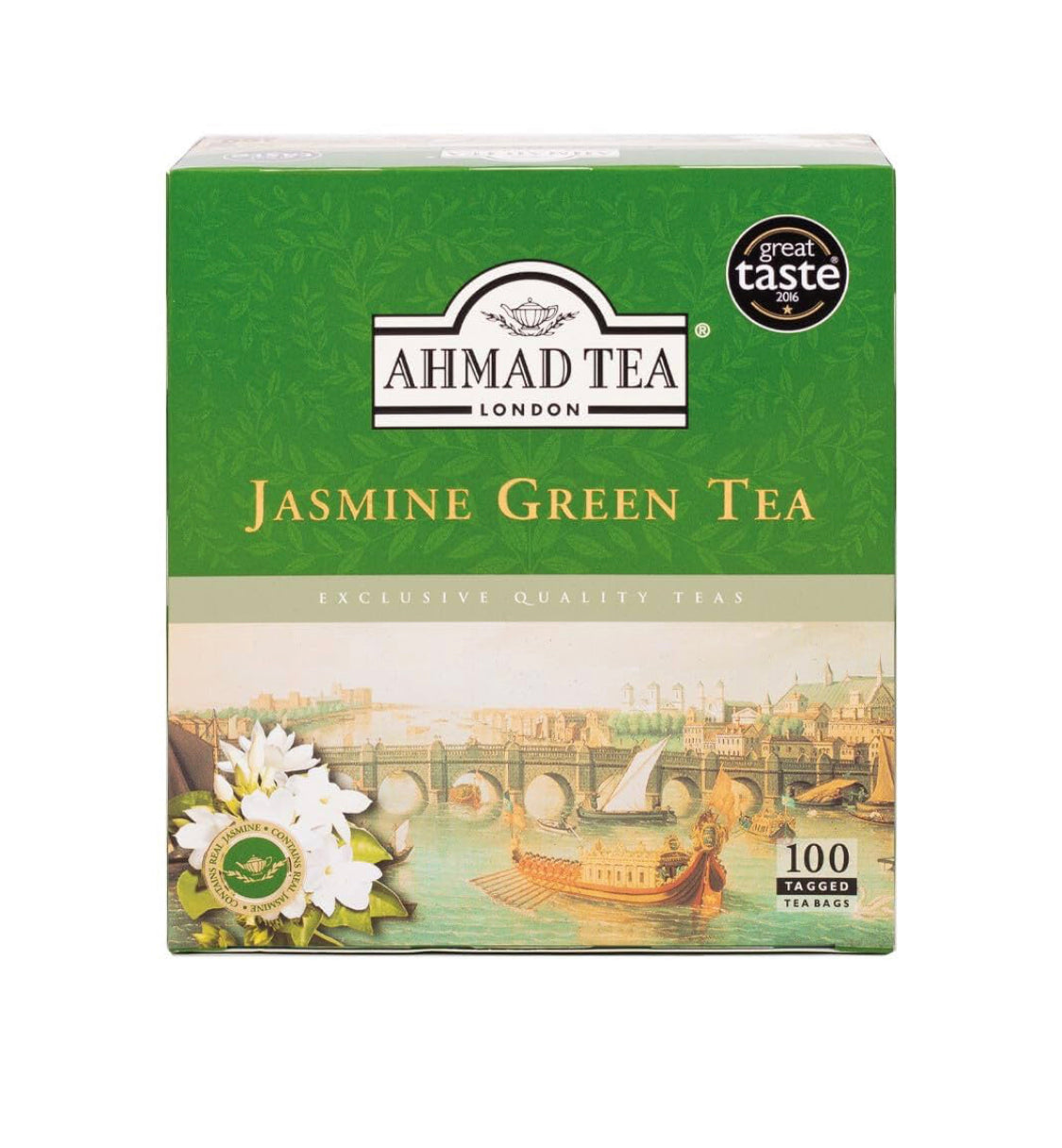 Ahmad Jasmine Green Tea 100 Bags.