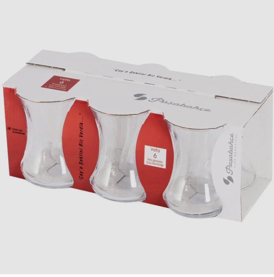Pasabahce Vefa Tea Glass 6pcs / caybardagi