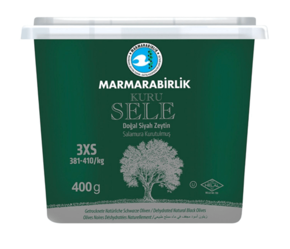 Marmarabirlik Kuru Sele Siyah Zeytin 3XS 400g