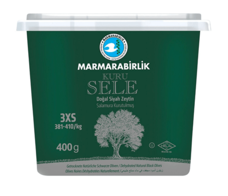 Marmarabirlik Kuru Sele Siyah Zeytin 3XS 400g