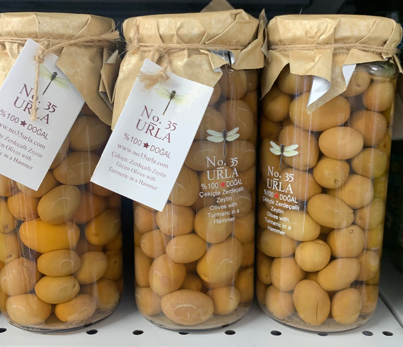 No.35 Urla çekişte zerdacallı yeşil zeytin