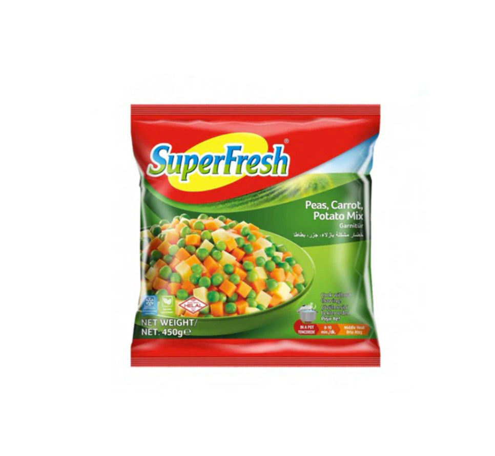 Superfrersh Peas& Carrot & Potato Mix 450 gr