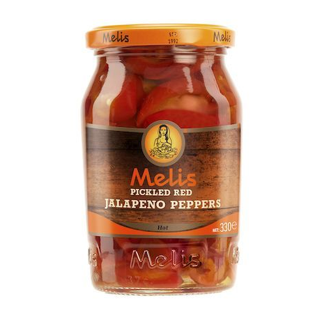 Melis Pickled Red Jalapeno Peppers