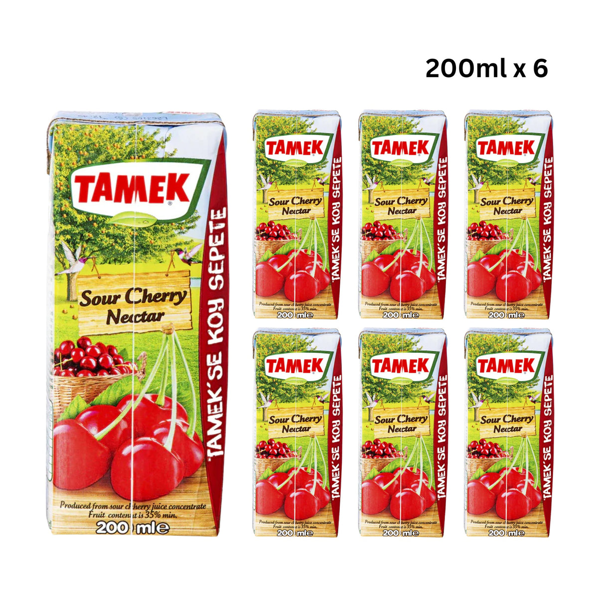 Tamek Cherry 200ml x 6 pcs