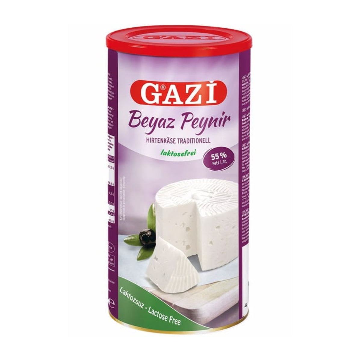 Gazi White Cheese 55 % yağlı Laktozsuz 800g