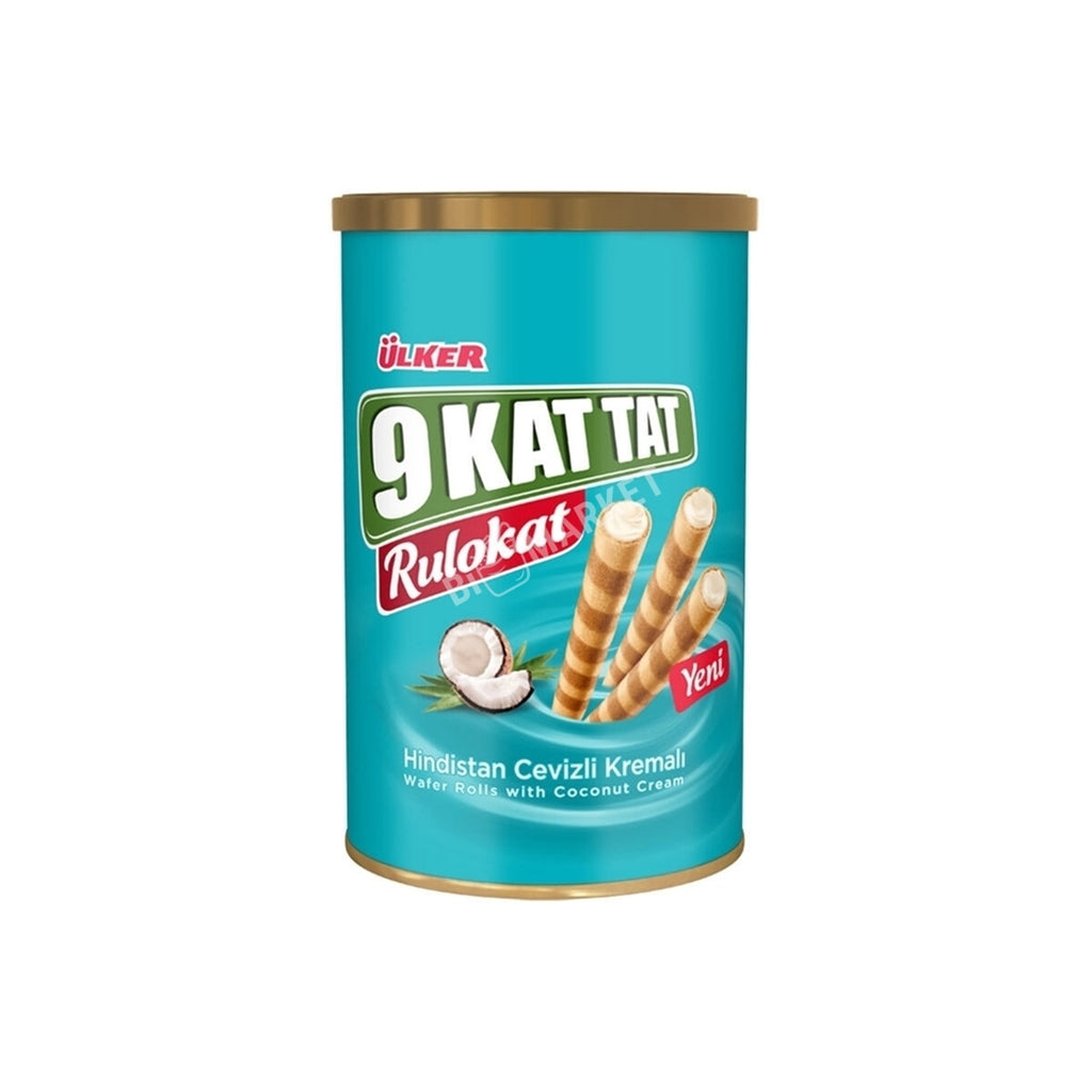 Ulker Rulokat Wafer Rolls with Coconut Cream (Tin)