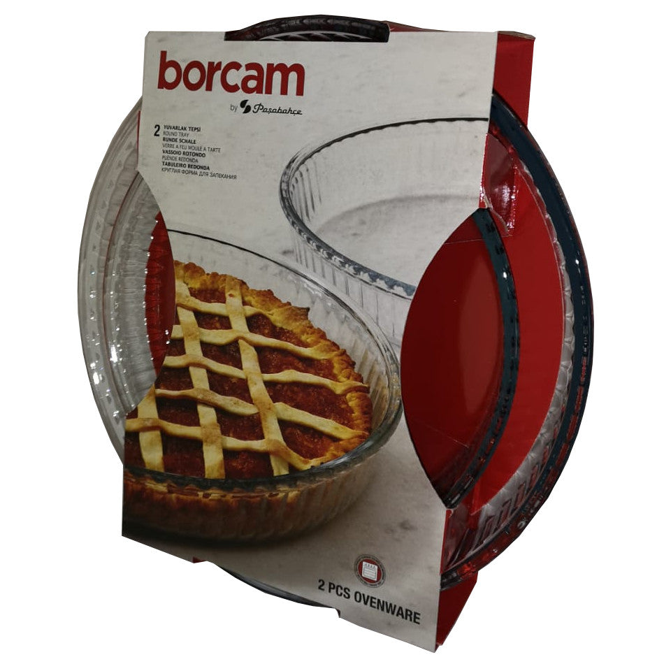 Borcam Glass Round Tray