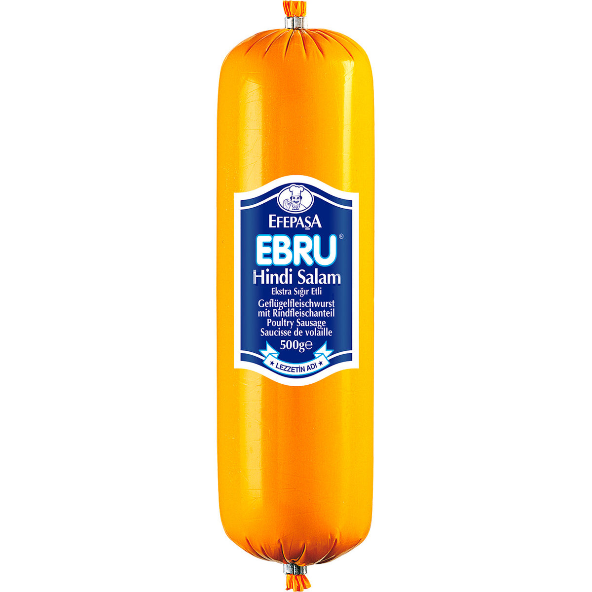 Ebru Poultry sausage salami with beef meat (Hindi Salam)