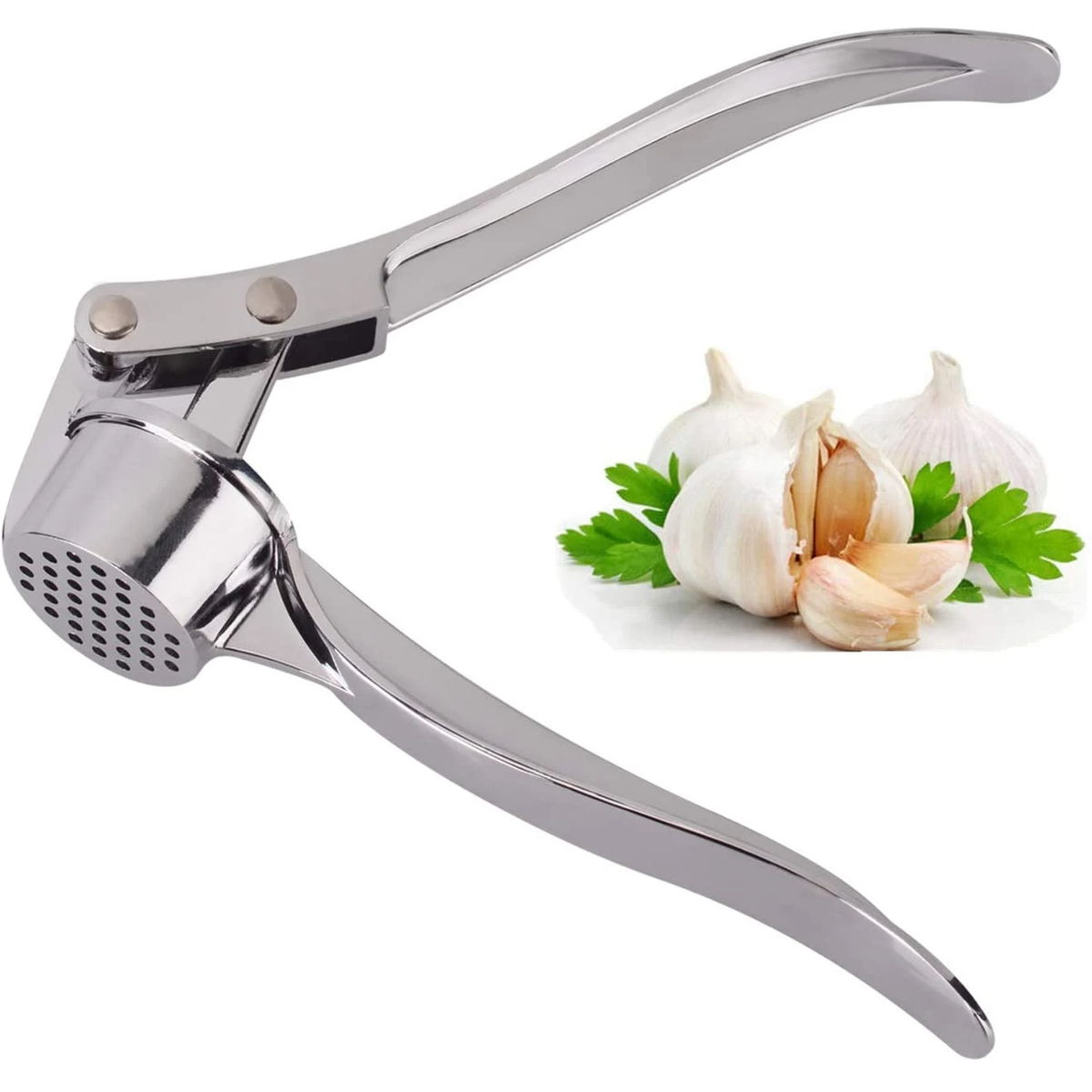 Fullcook Kitchen Essentials Steel Garlic Press