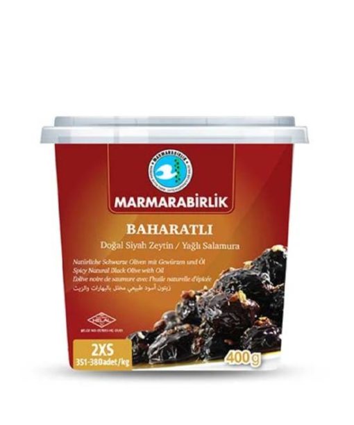 Marmarabirlik Seasoned Black Olives 2XS â€“ 400gr